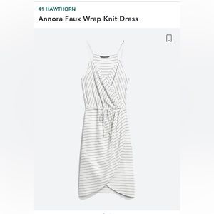 Striped white dress